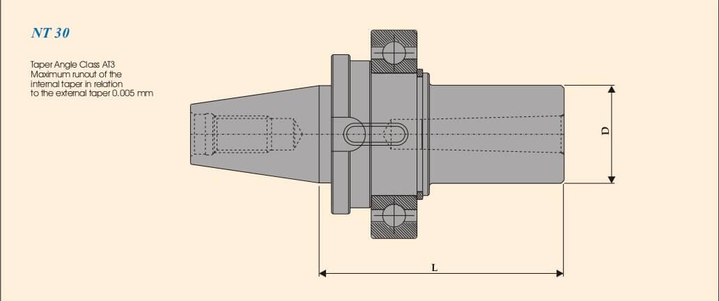 NT30 MT02 062 AD Morse Taper Adapter